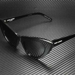 Saint Laurent Women's Black and Grey Sunglasses!